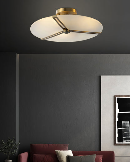 Plafonnier Moderne en Verre et Métal | Design Élégant et Illumination Chaleureuse