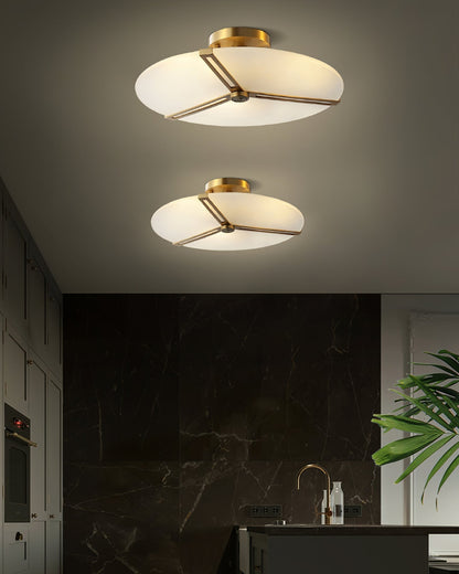 Plafonnier Moderne en Verre et Métal | Design Élégant et Illumination Chaleureuse