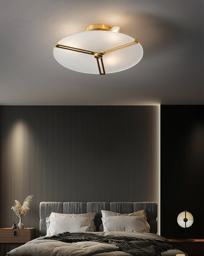 Plafonnier Moderne en Verre et Métal | Design Élégant et Illumination Chaleureuse