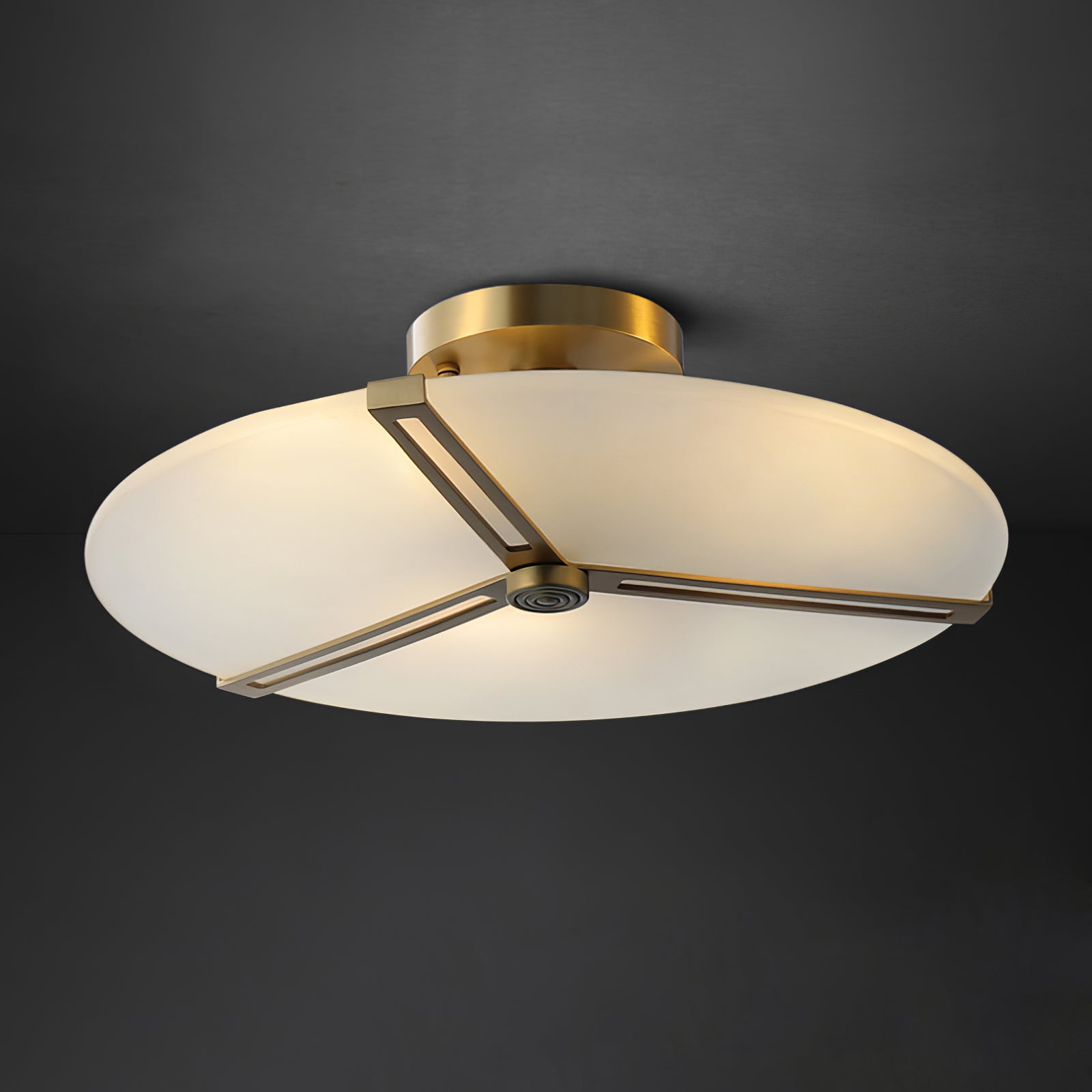 Plafonnier Moderne en Verre et Métal | Design Élégant et Illumination Chaleureuse