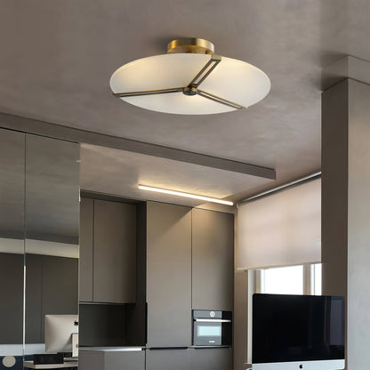 Plafonnier Moderne en Verre et Métal | Design Élégant et Illumination Chaleureuse