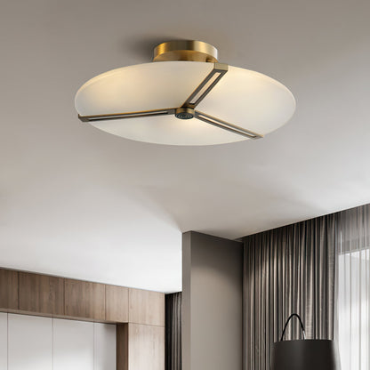 Plafonnier Moderne en Verre et Métal | Design Élégant et Illumination Chaleureuse