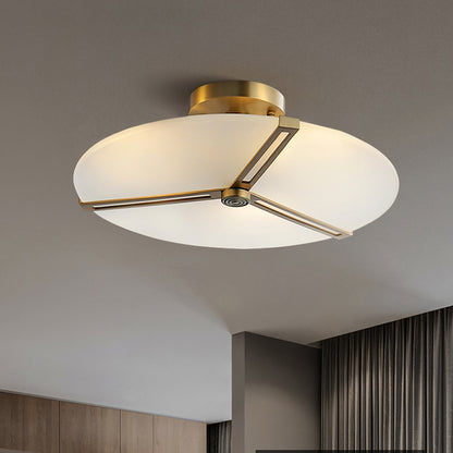Plafonnier Moderne en Verre et Métal | Design Élégant et Illumination Chaleureuse