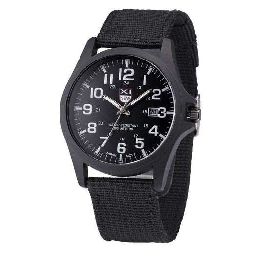 Montre Militaire Résistante à l'Eau | Cadran Éclairé et Chronomètre Multifonction