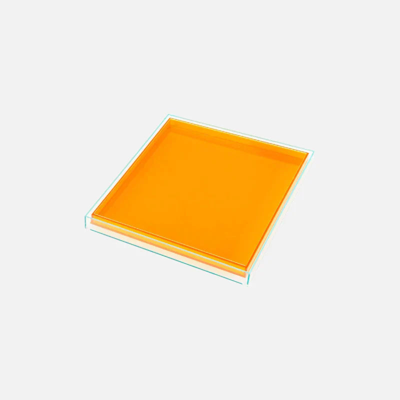 Plateau de Service en Acrylique Multicolore | Design Élégant et Facile à Nettoyer