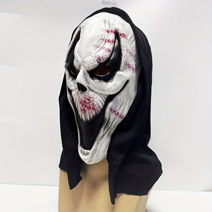 Masque Halloween Crâne Complet pour Adultes | Design Effrayant avec Capuche Intégrée