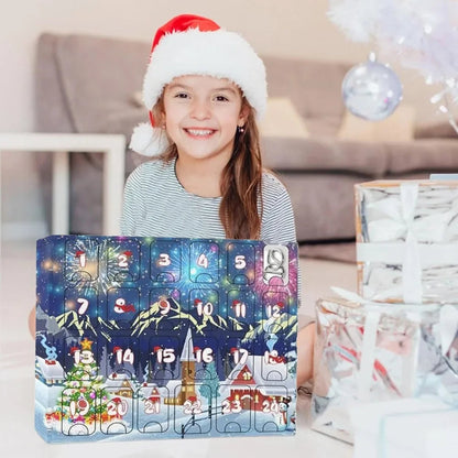 Calendrier de l'Avent en Métal | 24 Puzzles Éducatifs et Amusants