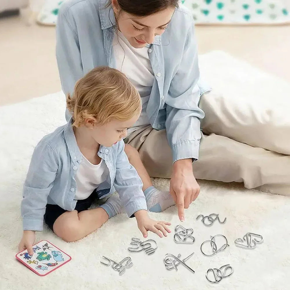 Calendrier de l'Avent en Métal | 24 Puzzles Éducatifs et Amusants