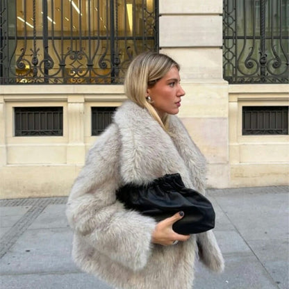 Veste en Fausse Fourrure Écologique | Élégance et Chaleur Luxueuse