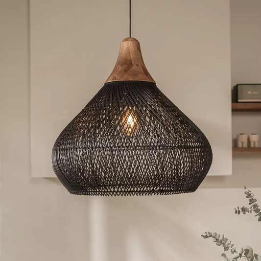 Lampe Suspendue Japonaise en Bambou | Design Élégant et Apaisant
