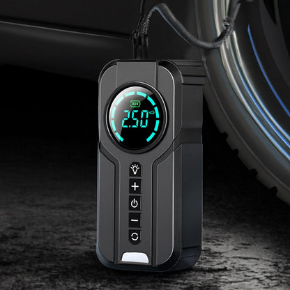 Compresseur d'air Portable pour Voiture | Gonflage Rapide et Démarreur de Secours