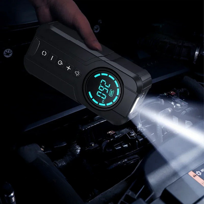 Compresseur d'air Portable pour Voiture | Gonflage Rapide et Démarreur de Secours