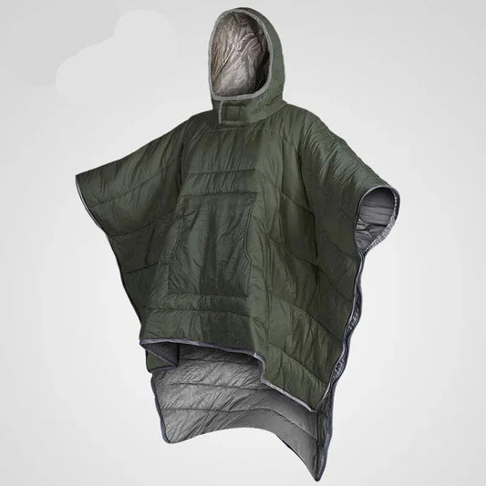 Poncho de Camping Multifonction | Chaud, Léger et Pratique pour Aventures