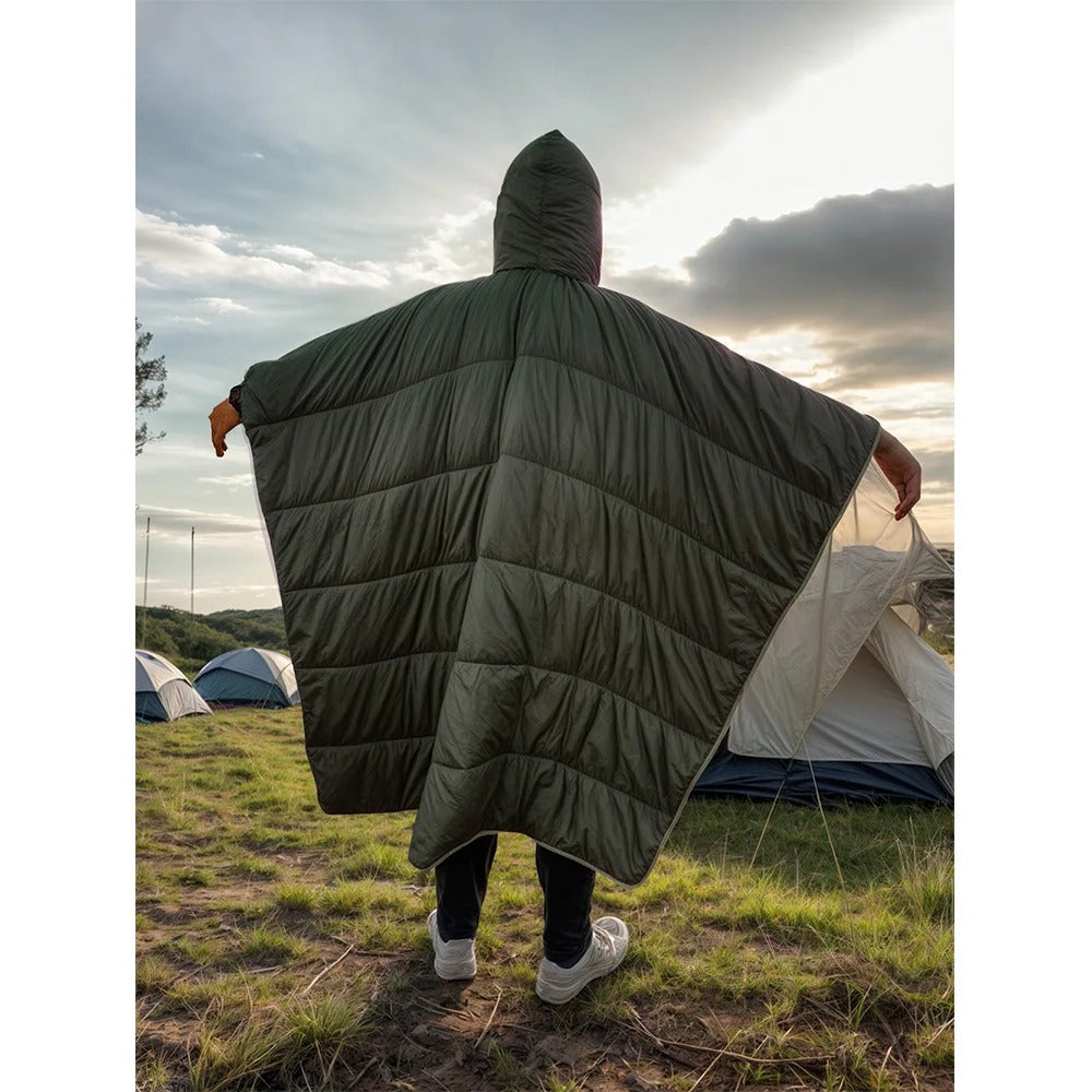 Poncho de Camping Multifonction | Chaud, Léger et Pratique pour Aventures