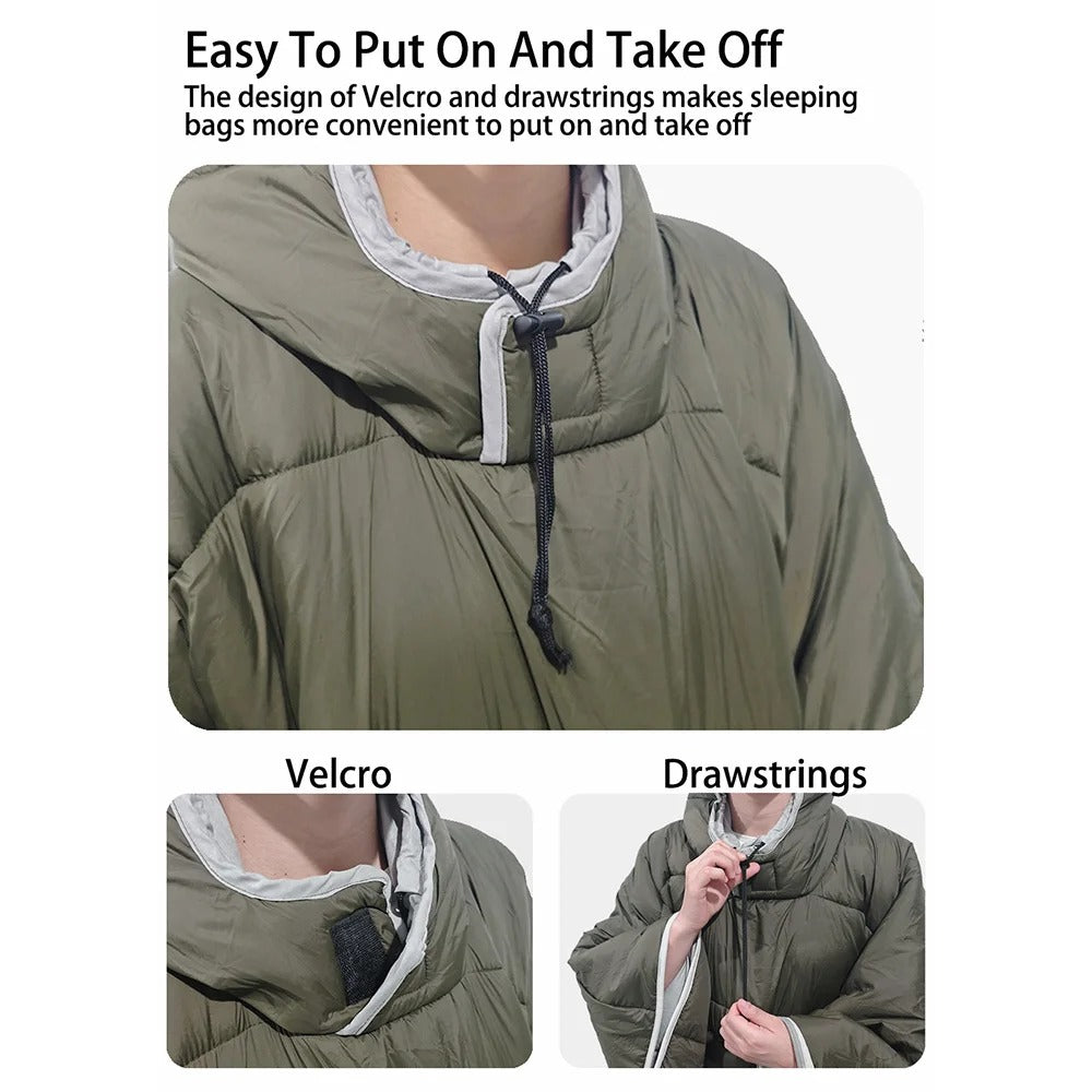 Poncho de Camping Multifonction | Chaud, Léger et Pratique pour Aventures