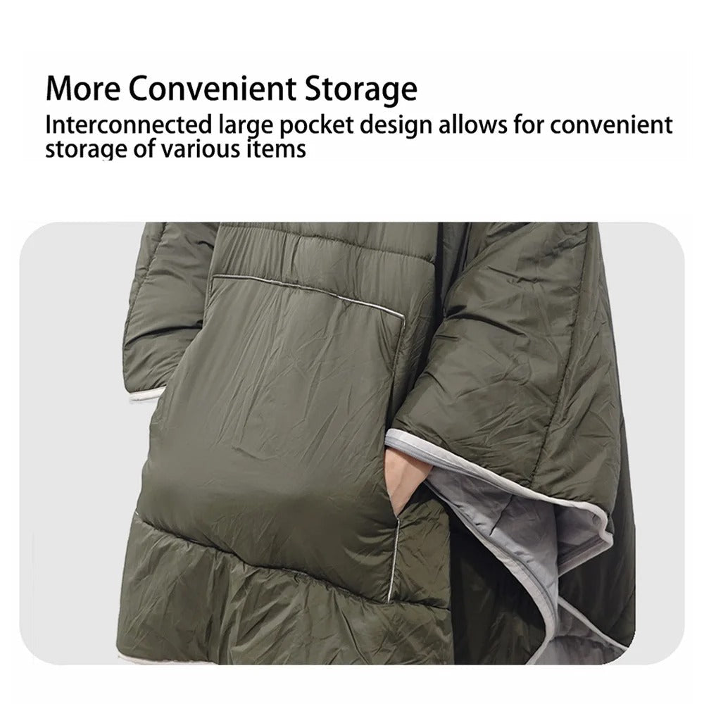 Poncho de Camping Multifonction | Chaud, Léger et Pratique pour Aventures