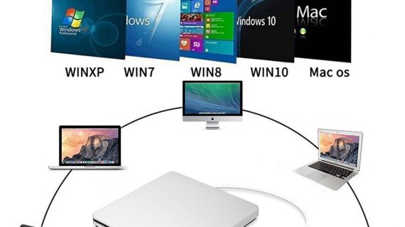 Enregistreur CD/DVD USB Portable | Design Compact et Économie d'Énergie