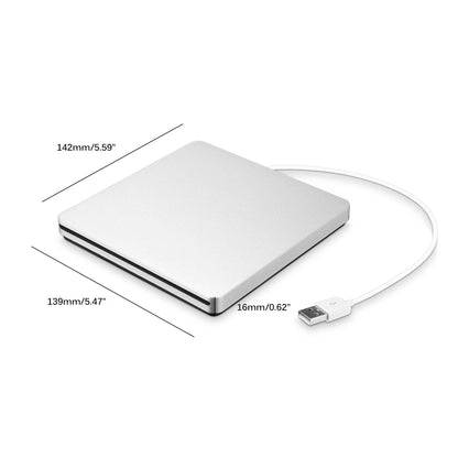 Enregistreur CD/DVD USB Portable | Design Compact et Économie d'Énergie