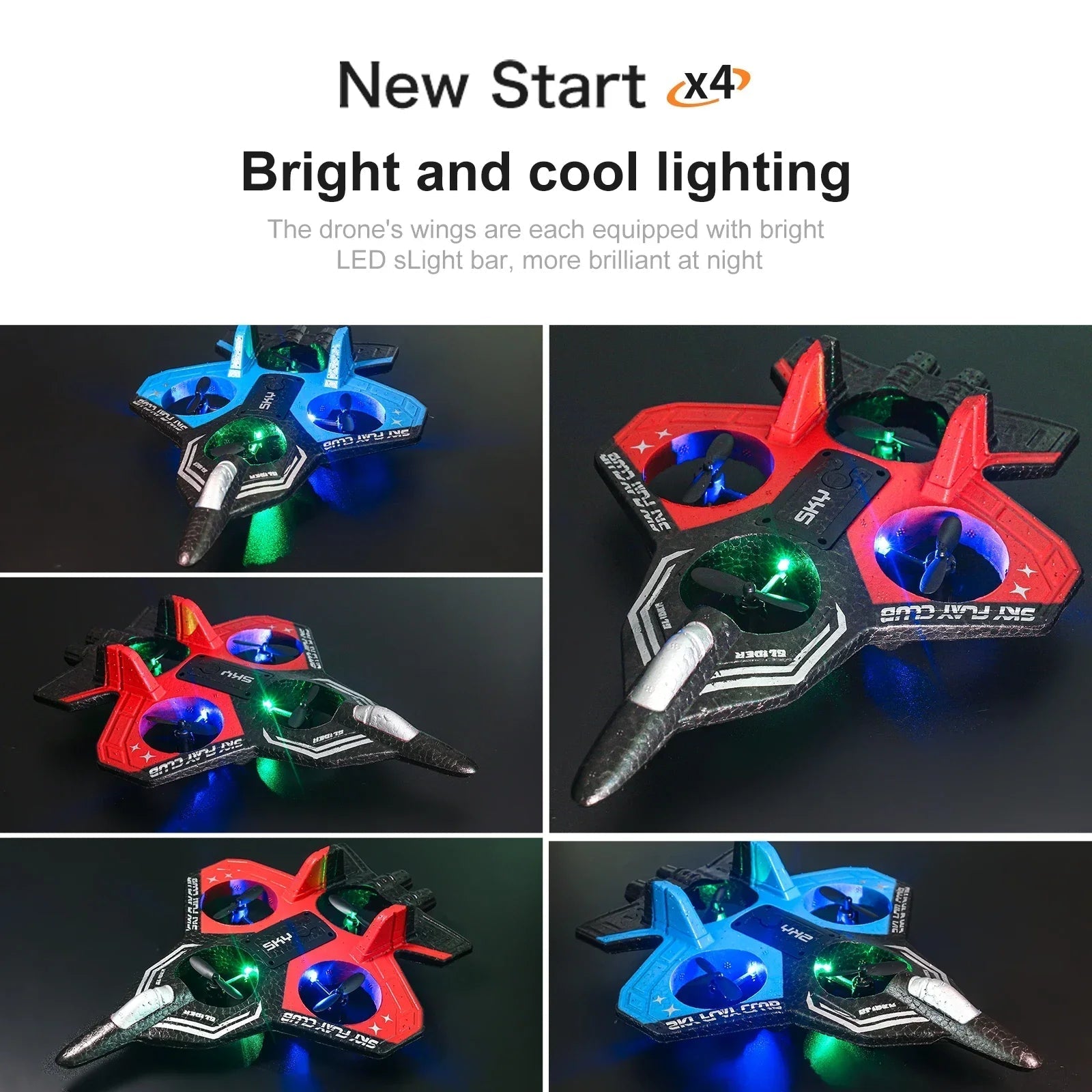 Avion Télécommandé Léger avec Lumières LED | Vols Stables et Excitants pour Débutants