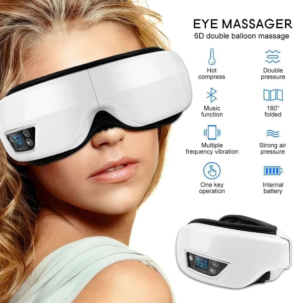 Masseur d'yeux Intelligent avec Chaleur | Relaxation et Revitalisation Instantanées