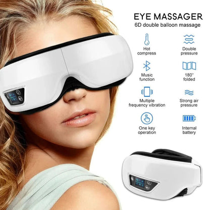 Masseur d'yeux Intelligent avec Chaleur | Relaxation et Revitalisation Instantanées