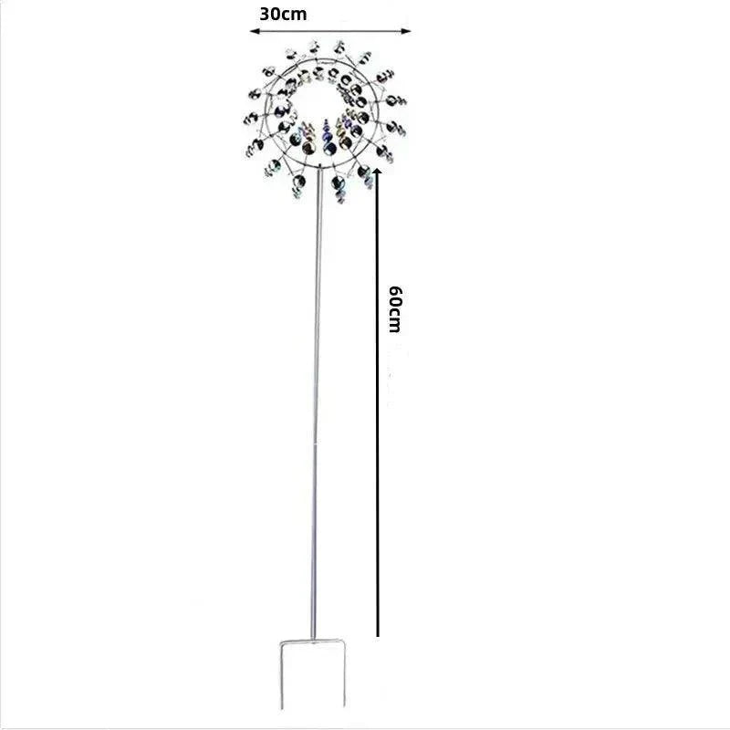 Tourbillon Éolien en Métal | Décoration Vibrante pour Jardin Extérieur