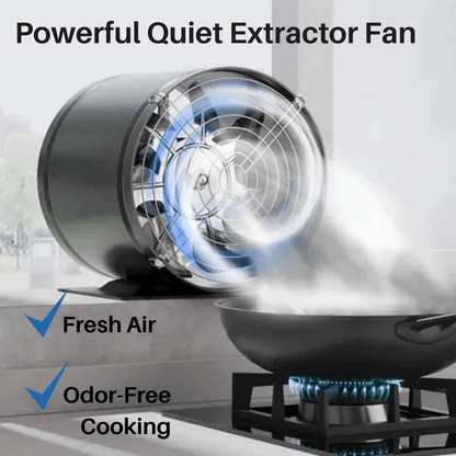 Extracteur d'air Silencieux et Efficace | Idéal pour Salles de Bain et Cuisines