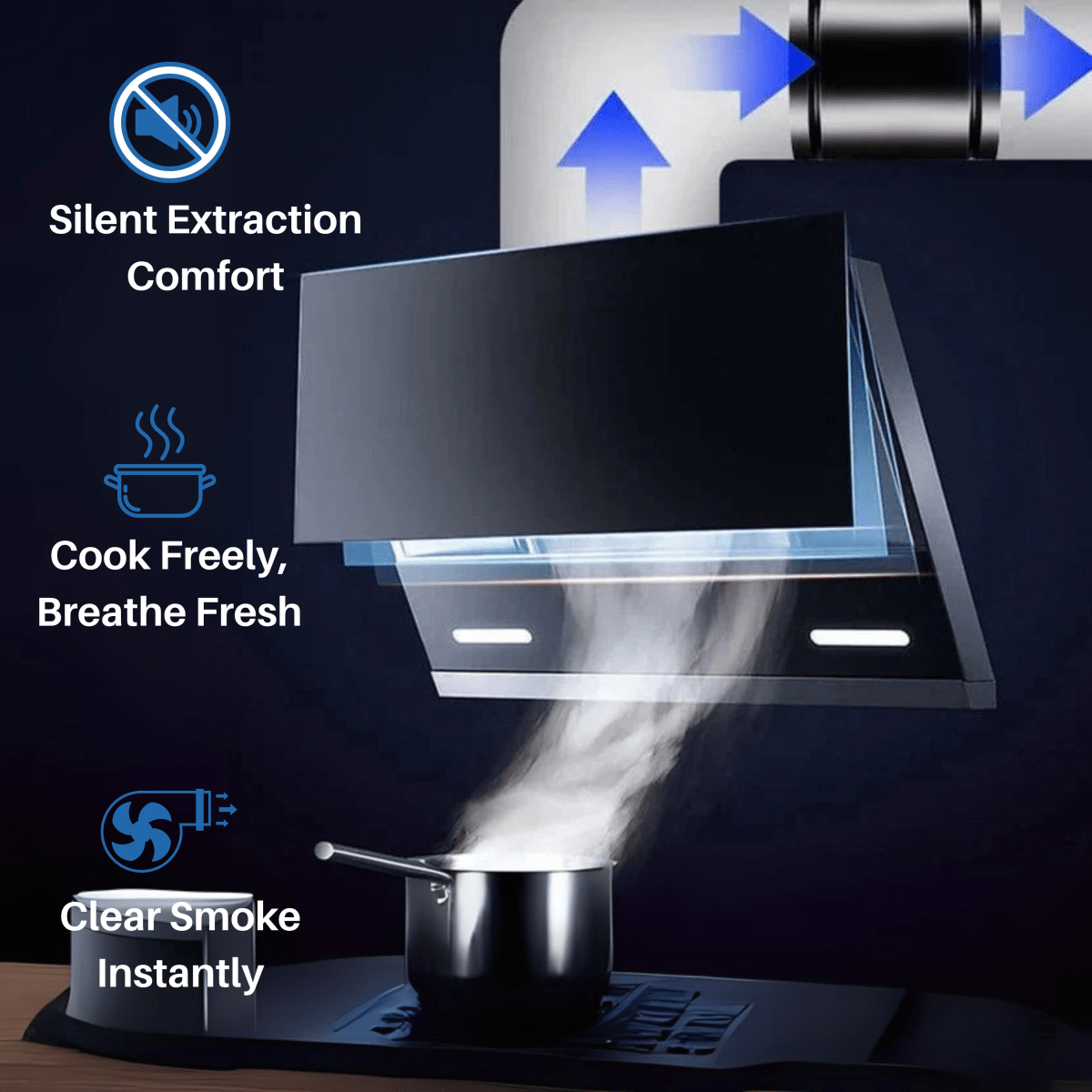 Extracteur d'air Silencieux et Efficace | Idéal pour Salles de Bain et Cuisines