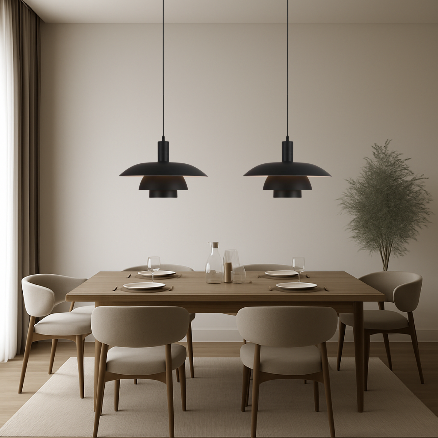 Lampe Suspendue Danoise | Élégance Scandinave et Éco-Responsable