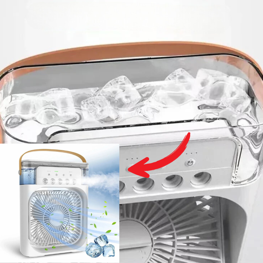 Refroidisseur d'air Compact et Portable | Brise Douce et Silencieuse partout