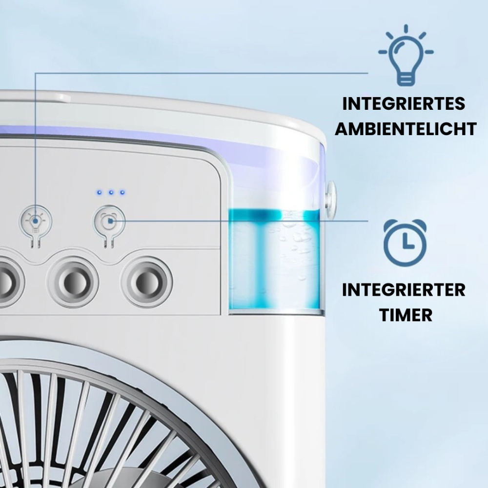 Refroidisseur d'air Compact et Portable | Brise Douce et Silencieuse partout