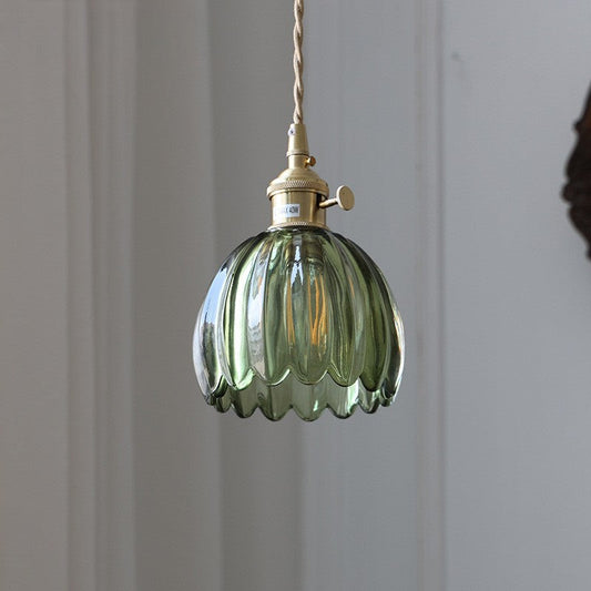 Lampe Suspendue en Verre Japonais | Design Minimaliste et Éclairage Chaleureux