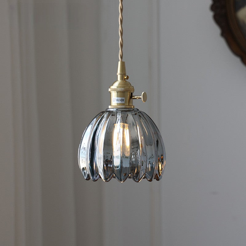Lampe Suspendue en Verre Japonais | Design Minimaliste et Éclairage Chaleureux