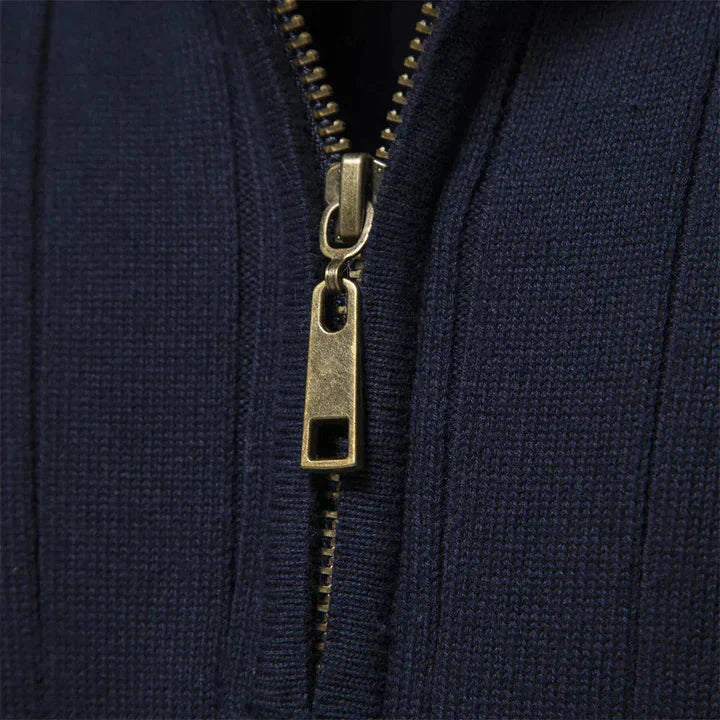 Pull Zippé Sophistiqué pour Hommes | Confort et Élégance pour l'Automne