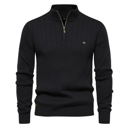 Pull Zippé Sophistiqué pour Hommes | Confort et Élégance pour l'Automne