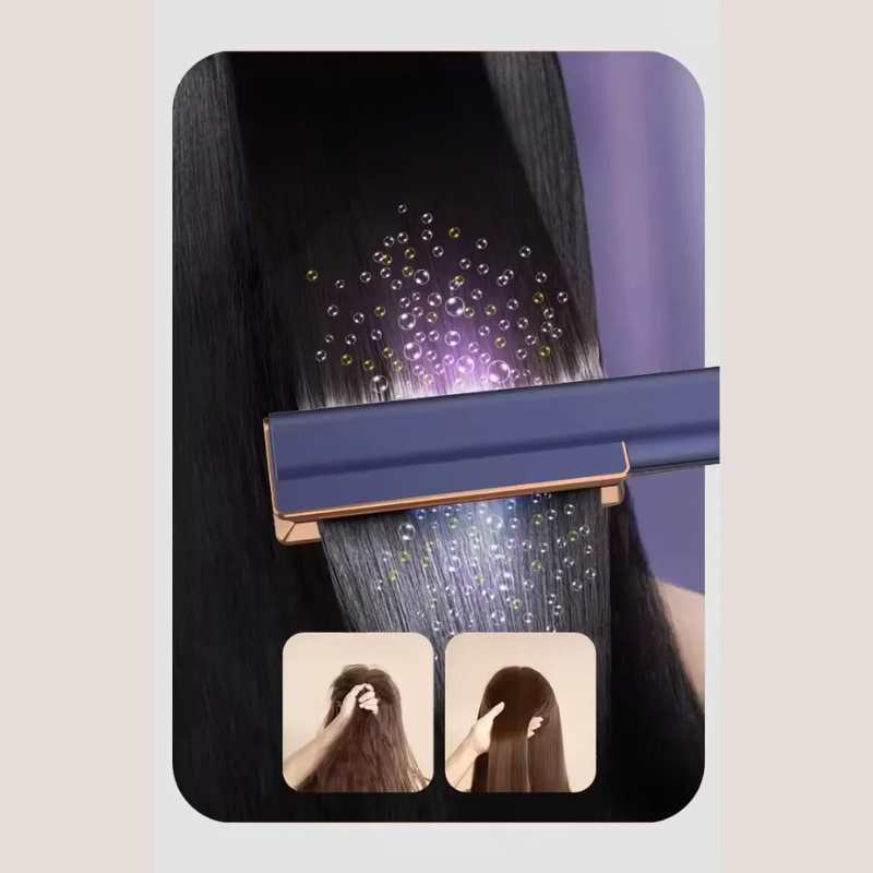 Coiffeur 2-en-1 pour Cheveux Humides et Secs | Sèche-Cheveux et Lisseur en Céramique