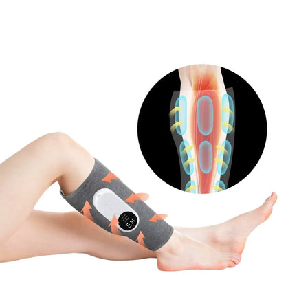 Massager de Jambes Chauffant Sans Fil | Thérapie par Compression d'Air Relaxante
