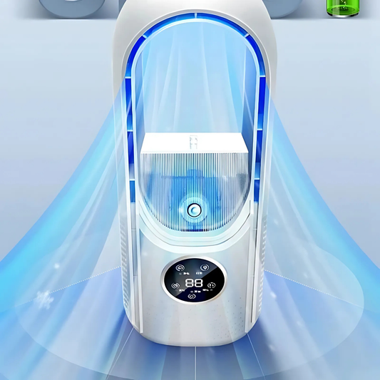 Refroidisseur d'air USB sans pales | Silencieux, 6 niveaux et humidification