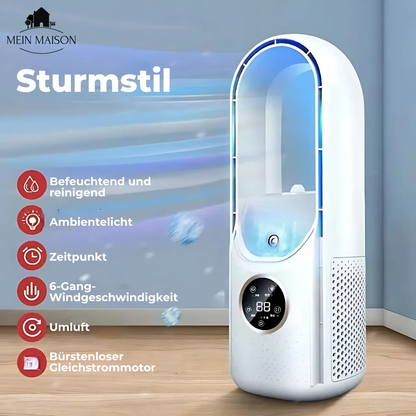 Refroidisseur d'air USB sans pales | Silencieux, 6 niveaux et humidification