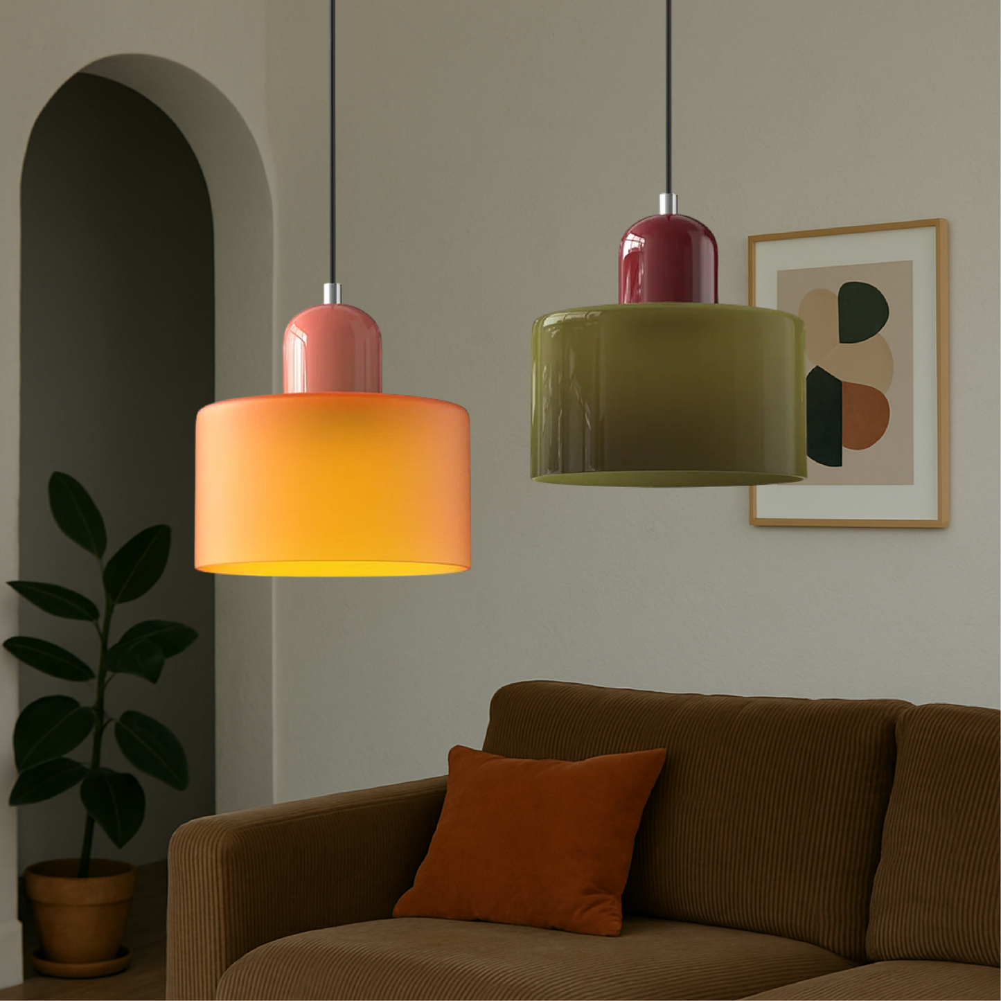 Lampe Pendante Bauhaus Design | Éclairage Chic pour Intérieurs Contemporains