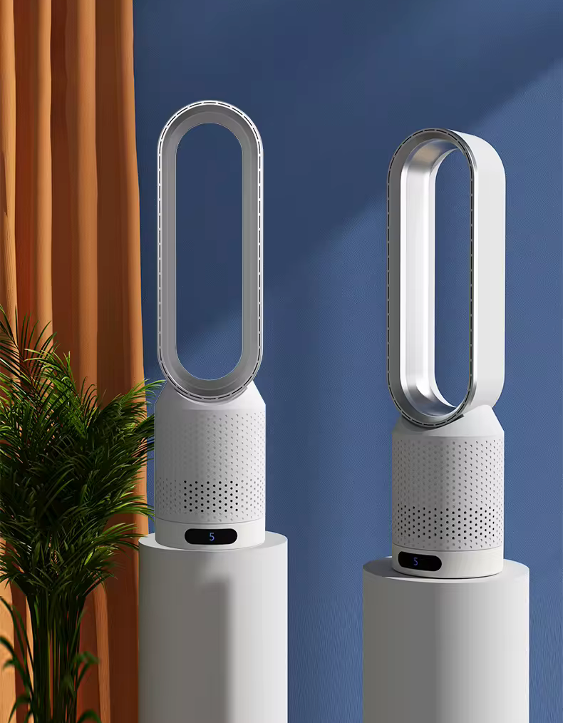Refroidisseur d'air 3-en-1 | Purification, Oscillation et Silencieux