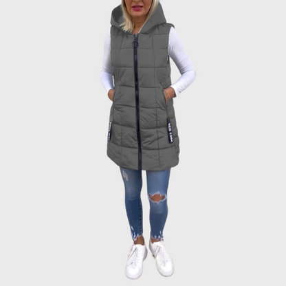 Manteau d'hiver sans manches pour Femmes | Style Urbain et Confort Optimal