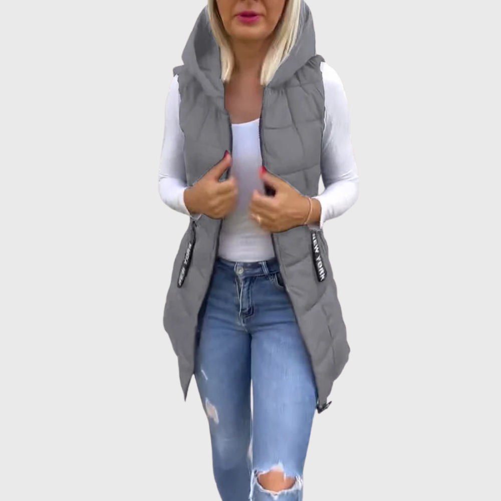 Manteau d'hiver sans manches pour Femmes | Style Urbain et Confort Optimal