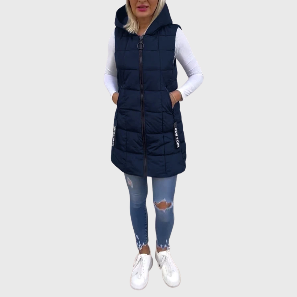 Manteau d'hiver sans manches pour Femmes | Style Urbain et Confort Optimal