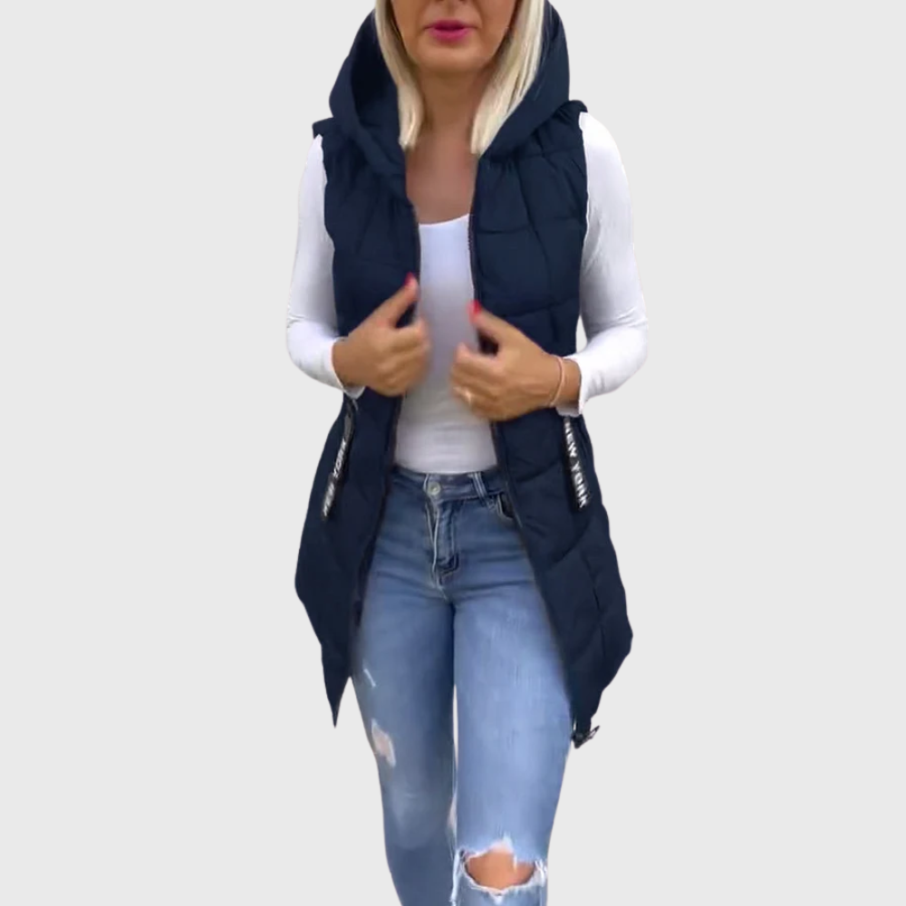 Manteau d'hiver sans manches pour Femmes | Style Urbain et Confort Optimal