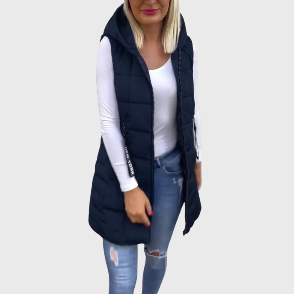 Manteau d'hiver sans manches pour Femmes | Style Urbain et Confort Optimal