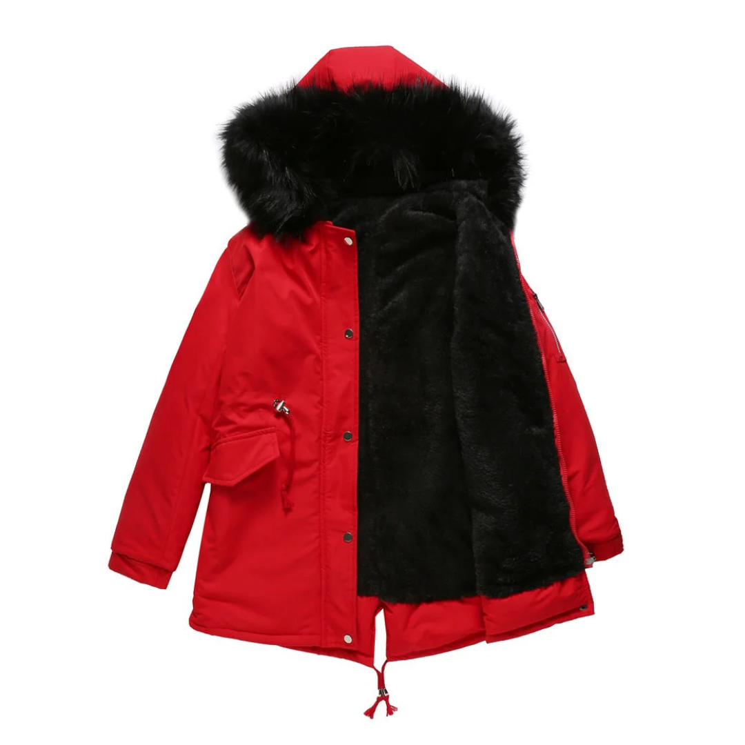 Parka d'Hiver Boutonnée pour Femmes | Style Classique et Chaleur Optimale