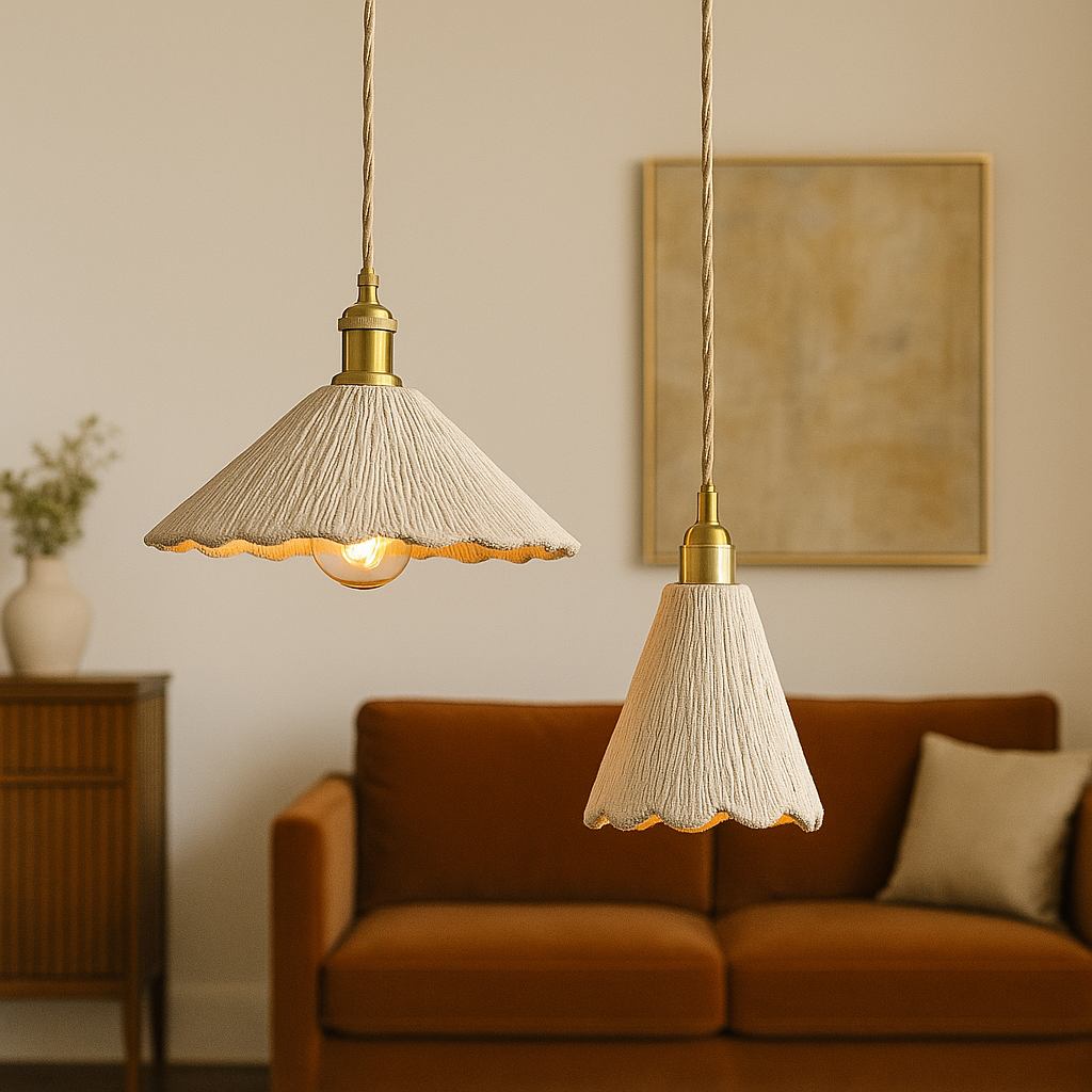 Lampe Pendante en Béton | Éclairage Industriel et Élégant
