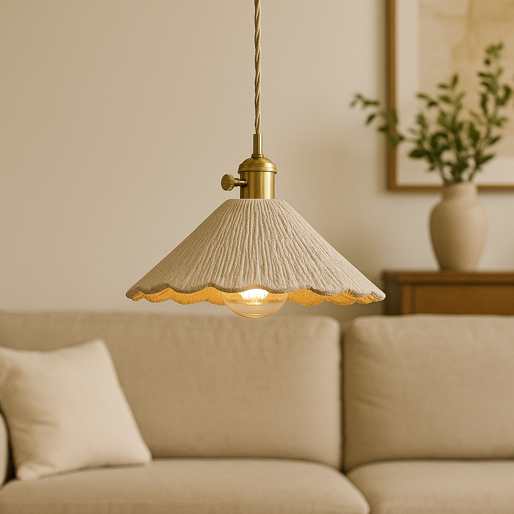 Lampe Pendante en Béton | Éclairage Industriel et Élégant