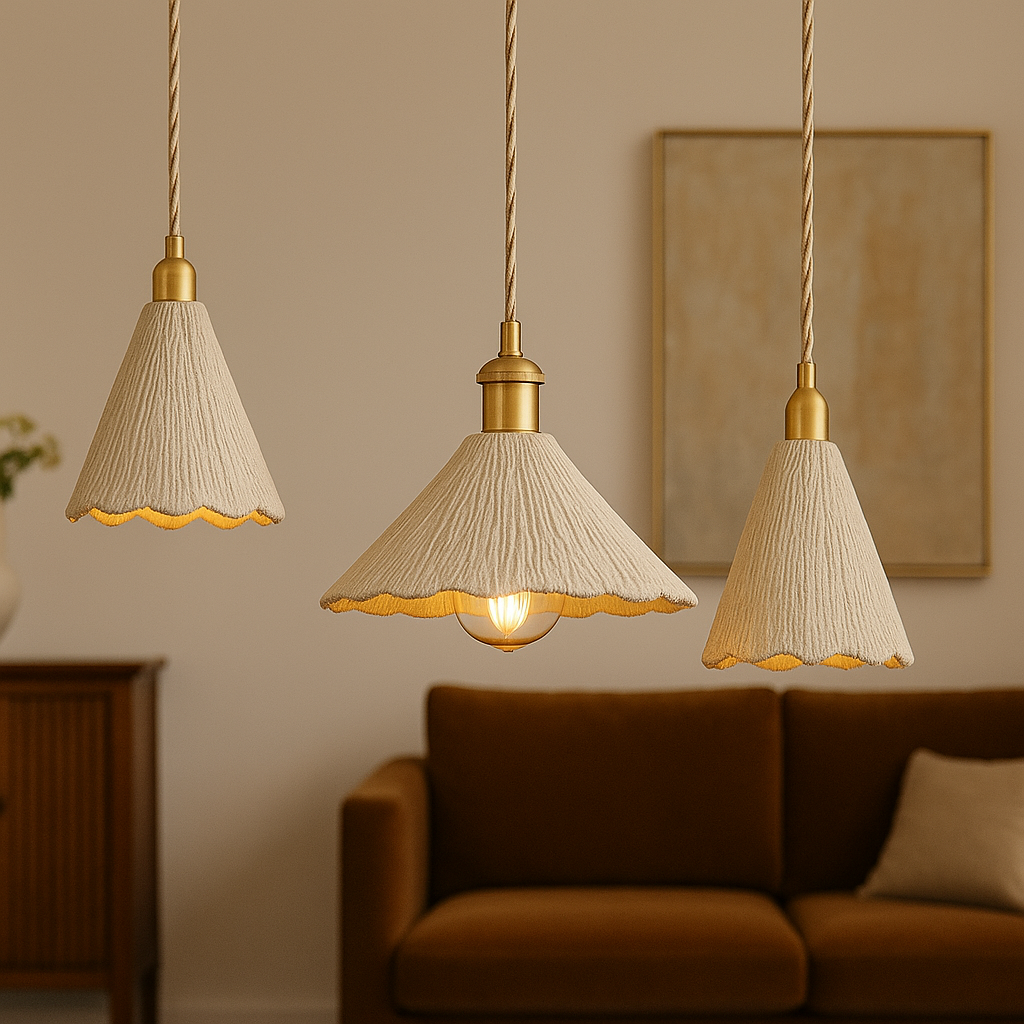 Lampe Pendante en Béton | Éclairage Industriel et Élégant